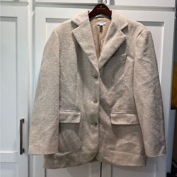 TOPSHOP OVERSIZED BRUSHED BLAZER COAT - Picture 4 of 6